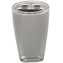 "MSV ""Tahiti Toothbrush Holder, Grey/Brown"