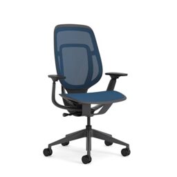 Steelcase Ergonomic office chair: Karman, Mesh back and seat, Baltic-Blue