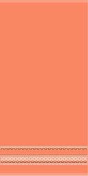 Miracle Home Set of Four Maurya Towels, Made in Portugal, 30 x 50 cm, 100% Cotton, Orange