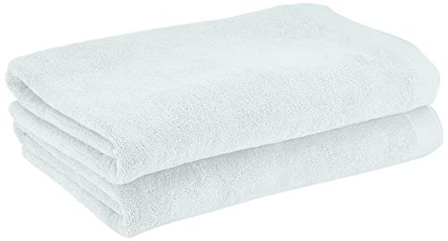 Heckett Lane Bath Beach Towel, 100% Cotton, Sprout Green, 90 x 180 Cm, 2.0 Pieces