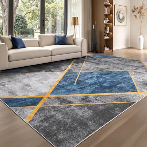Sour Lemon Rugs Living Room Large 240x300 - Machine Washable Rug - Area Rugs for Bedroom - Large Boho Rug Vintage Rugs Anti Slip Fluffy Carpet for Living Room, Bedroom