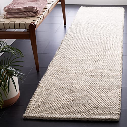 SAFAVIEH Natural Fiber Rug for Living Room, Dining Room, Bedroom - Natural Fiber Collection, Short Pile, in Beige and Ivory, 69 X 213 cm