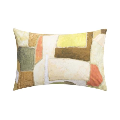 Cotton Percale Printed Pillowcase - Clay Collage, 50 x 75 cm Designers Guild