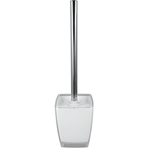 "Metaltex ""Style Toilet Brush Set, White/Transparent"