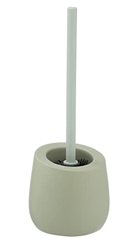 PUMA WENKO Badi Toilet Brush Set Lime Green Ceramic with Matte Surface Including Toilet Brush with Silicone Brush Head and Non-Stick Effect