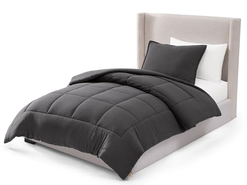 UGG 32542 Devon Twin-Twin XL 2-Piece Comforter Set Soft Luxury Bedding Comforter and Two Pillow Shames Cozy Comfortable Reversible Machine Washable Hotel Style Bedding Set, Twin, Ocean Plaid
