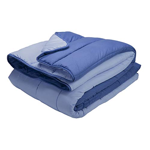 Pikolin Home RF03 – Nordic Fibre Duvet, Feather Touch, Autumn-Winter, 300 g/m2 220 x 220 cm Azul claro y azul marino