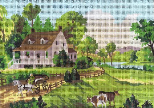 Collection D'Art Tapestry Kit Summer, 100 Percent Cotton, Multi-Colour, 38 x 25 x 0.5 cm