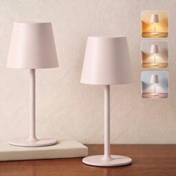UPXNBOR Rechargeable Table Lamps, Cordless Lamps for Outdoor/Indoor, 2 Pack