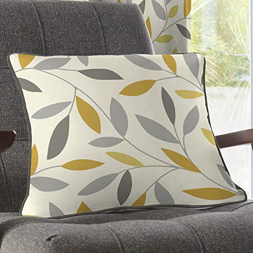 Fusion - Beechwood - 100% Cotton Cushion Cover - 43 x 43cm in Ochre