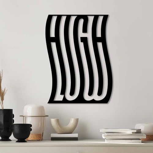 Stylish Black Decorative Metal Wall Accessory, 50 x 37 cm, 100% Metal, 1.5 mm Thickness, Lightweight & Durable, Perfect for Modern Home Decor
