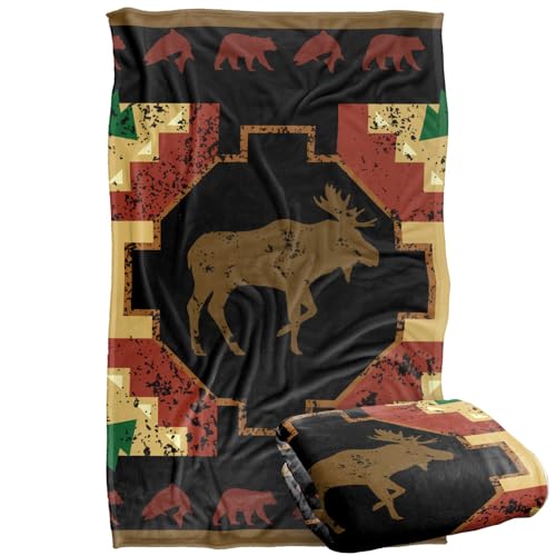 Jq Licensing Southwest Moose 2 Silky Touch Super Soft Throw Blanket 91 x 147 Cm
