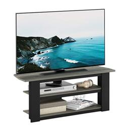Furinno PARSONS TV Stand, Entertainment Center, TV Console for TV up to 50 Inch for TV up to 50 Inch, for Living Room, Bedroom, Oak Grey