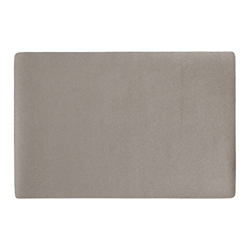Zeller 27090 Imitation Leather Place Mat 45 x 30 cm Metallic Taupe