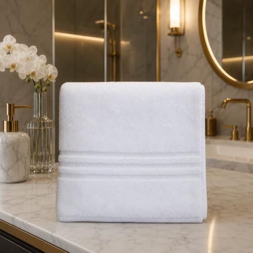 GC GAVENO CAVAILIA Pack of 2 Hand Towels - 100% Cotton 50 x 90 cm - White