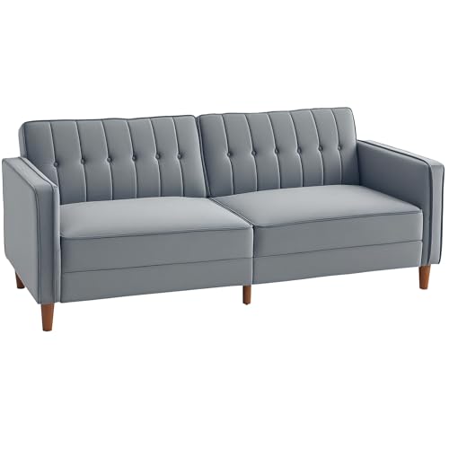 HOMCOM Convertible Sofa Bed 189cm Click Clack 3 Seater Dark Grey