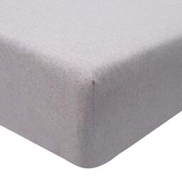 Sleepdown Jersey Melange Pink Fitted Sheet Warm Cosy Easy Care Plain Yarn Dyed Bedding Bedsheet Bed Linen - King