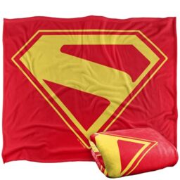 "LOGOVISION Superman 2025 Gold Shield Silky Touch Super Soft Throw Blanket 50""x60"""