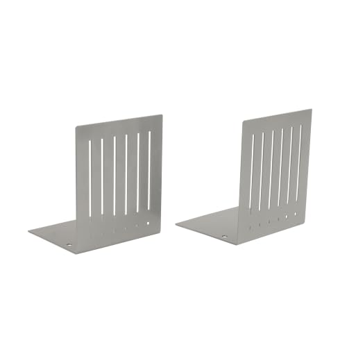 Spectrum 11275 Large Rectangle Bookends, Pewter