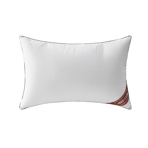 GC GAVENO CAVAILIA Firm Pillow 1 Pack Neck Support Bed Pillow - Breathable Standard Size Single Pillow With 100% Cotton Cover - Hotel Quality Pillows For Stomach Back Pain & Side Sleepers, 74x48cm