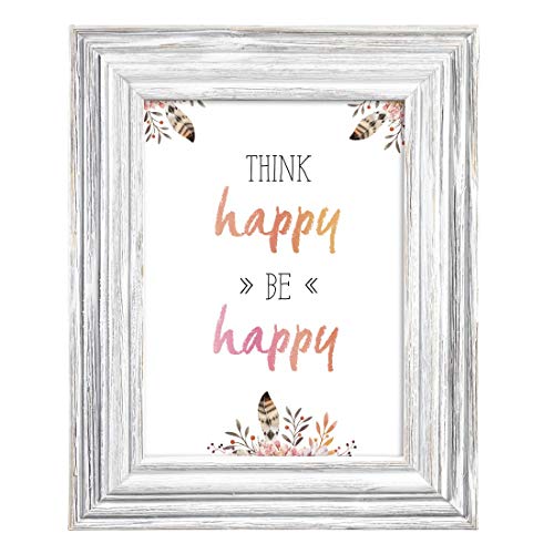 Hama Picture Frame 13x18 cm (wooden frame in vintage look, photo frame for tabletop display) white