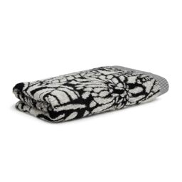 Möve Brooklyn Botanic Bath Towel 80 x 150 cm 85% Cotton / 10% Viscose / 5% Linen Natural/Black