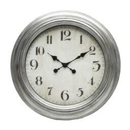 Levitantes Large Wall Clock with Retro Hands in Silver, Ideal for Decorating and Adding Style to Any Room, Image