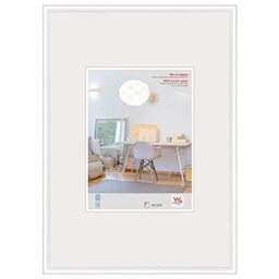 walther Design Picture Frame White 40 x 60 cm with Art Glass, New Lifestyle Plastic Frame KVX460W
