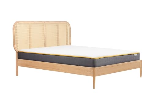 Birlea King Size Rattan Bed Frame Calibra Oak 5FT 150cm Bedstead