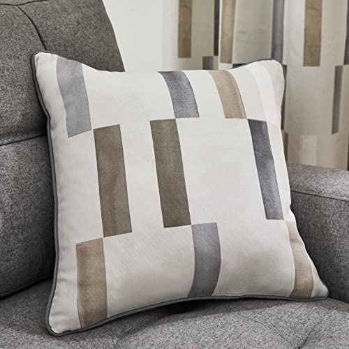 Fusion - Oakland - 100% Cotton Cushion Cover - 43 x 43cm in Natural