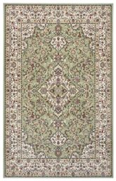 Nouristan Zahra Design Oriental Rug - Oriental Rug Short Pile Oriental Living Room Rug Oriental Ideal for Living Room, Kitchen, Bedroom, Office, Dining Room - Sage Green Cream, 80 x 150 cm