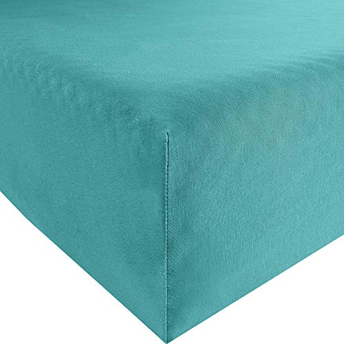 Bassetti 558 9239372 Fitted Sheet Cotton/Elastane 180 x 200 cm / 200 x 220 cm Turquoise