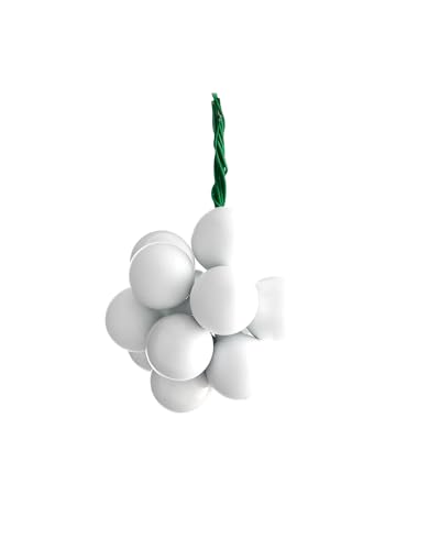White Glass Berry Cluster Baubles