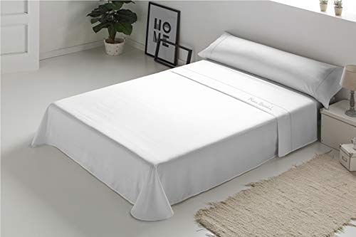 Pierre Cardin - Arcadia 100% Cotton Sheet Set - 160 cm Bed - White
