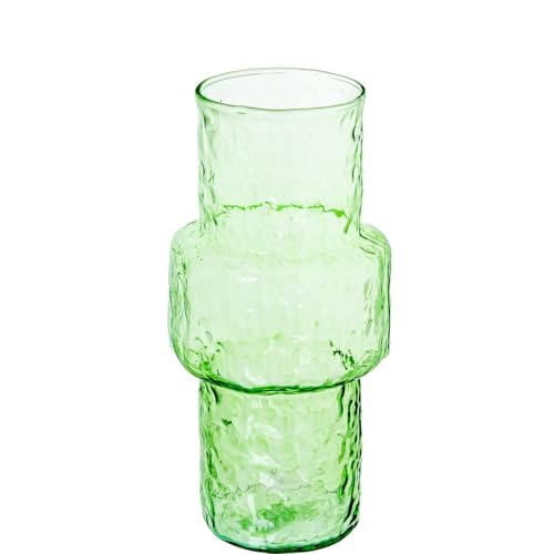 Alexandra House Living Green Glass Vase 14 x 28 cm