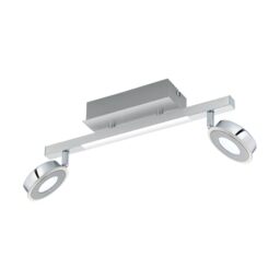 EGLO LED ceiling light Cardillio, ceiling spotlight, aluminium