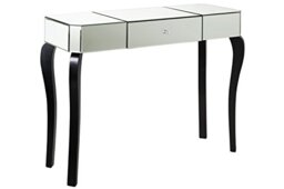Premier Housewares Orchid Mirrored Console Table, Wood, Silver