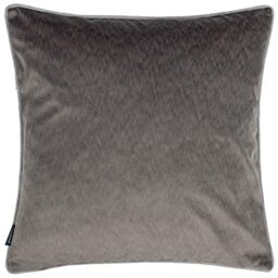 Paoletti Torto Square Cushion Cover, Charcoal/Silver, 50 x 50 cm