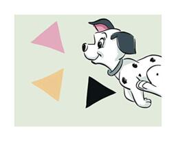 Komar Disney Wall Picture - 101 Dalmatian Angles Landscape - Children's Room, Baby Room, Decoration, Art Print - Size 50 x 40 cm (Width x Height) - Without Frame - WB002-50 x 40 cm