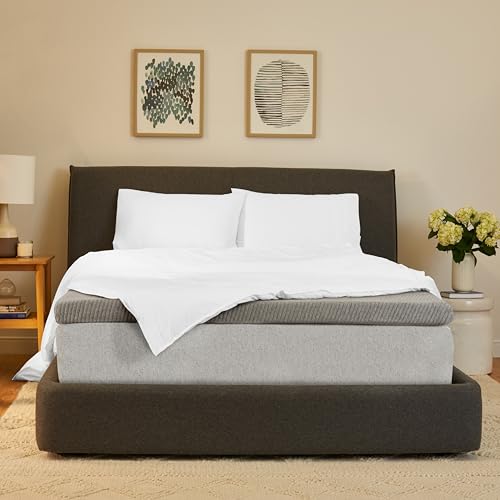 Casper Sleep Comfy Mattress Topper, 3-inch, Twin, Gray