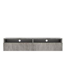 Selsey REDNAW - Modern TV Stand/TV Cabinet with 2 Drawers / 140 cm Concrete Grey