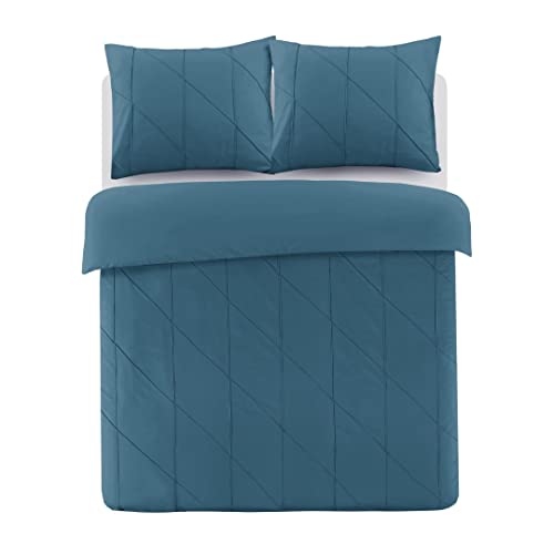 Papillon Canberra Duvet Cover Petrol, Cotton, 200 x 200/220 cm