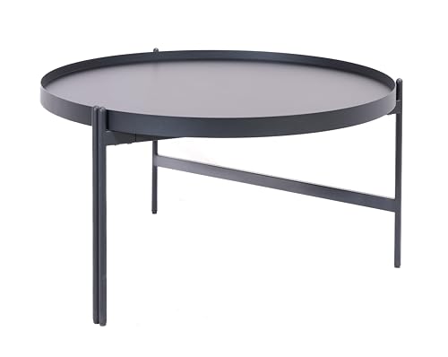 Office Hippo Coffee Side Table, Steel Frame, Large, 80 x 80 x 43.5 cm