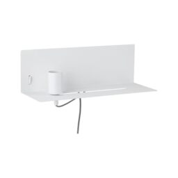 Paulmann 96774 wall luminaire Devara USB C max. 40W dimmable 400x170mm White matt Metal E27