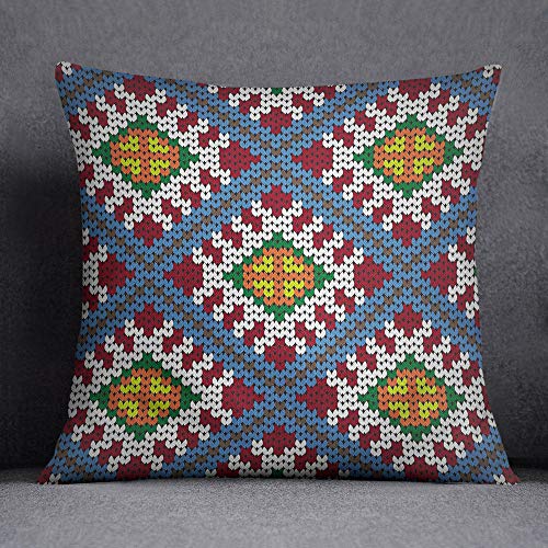 Bonamaison Decorative Cushion Cover, Cotton Polyester, Multicolor, 45x45