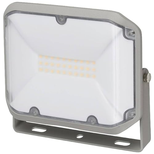 Brennenstuhl LED Floodlight AL 2050 / LED Spotlight for Outdoor Use with 2080 Lumen (LED Outdoor Light for Wall Mounting, 20W, Warm-White Light 3000K, IP44)