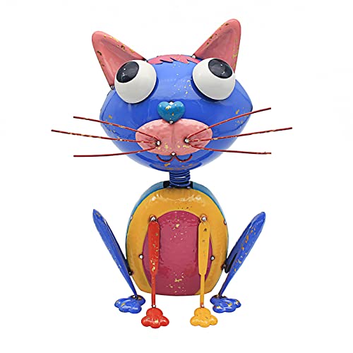 Lesser & Pavey Bright Eyes Animal Garden Ornaments - Lovely Gardening Gifts For Women & Men - Cat Decorations For Any Garden - Bright Eyes