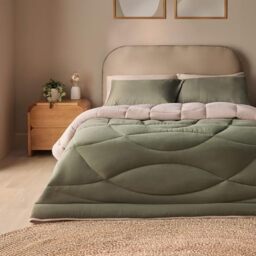 Silentnight Coverless 10.5 Tog Duvet, Olive & Natural, King