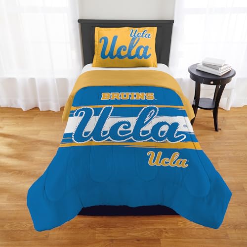 Northwest UCLA Bruins Comforter Set ??? Bruins Bedding for Dorms, Guest Rooms, RVs, Tailgates & UCLA Game Day Decor, Twin/Twin XL