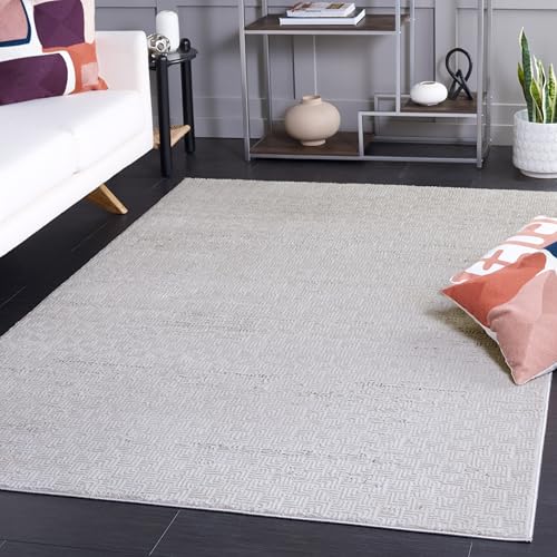 Safavieh Hanna Collection Contemporary Rug for Living Room Dining Room Bedroom Short Pile Grey 3ft x 5ft